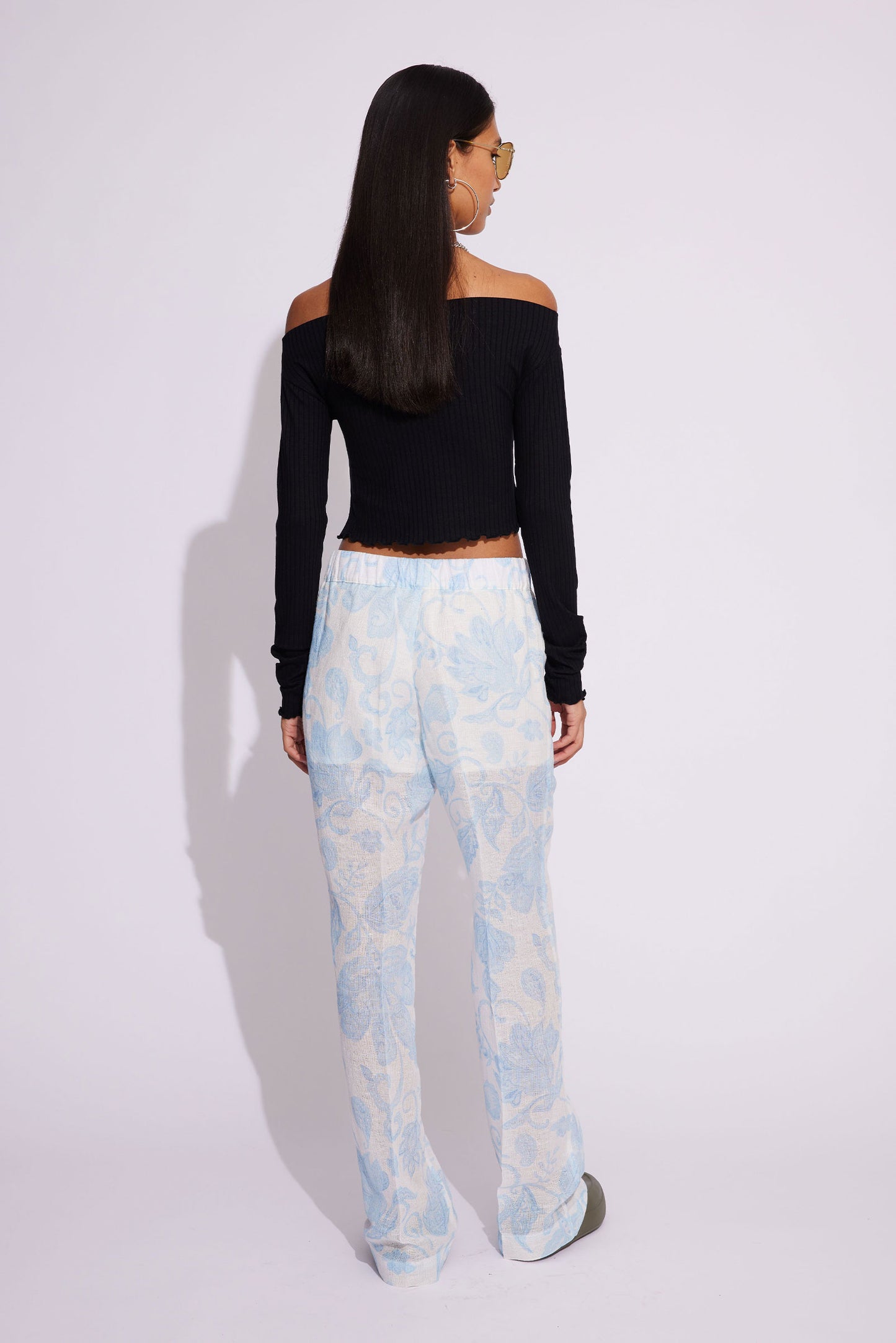 Won Hundred Women Phoebe Trousers Blue AOP