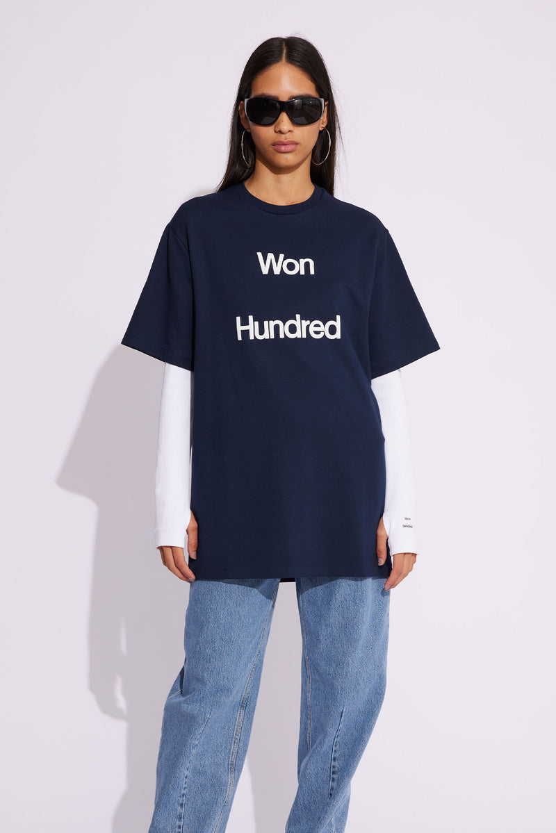 Won Hundred Women Talinn W T-shirt Dark Sapphire